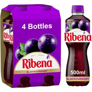Ribena Blackcurrant Juice Drink 500ml Multipack of 4 Real Fruit Rich In Ribena Blackcurrant Juice Drink 500ml Multipack of 4 Real Fruit Rich In