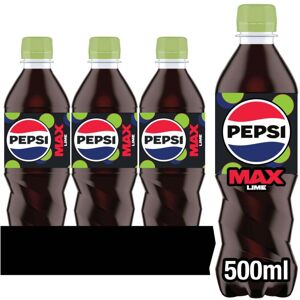 Pepsi Max Lime 500ml Pack of 12 Pepsi Max Lime 500ml Pack of 12