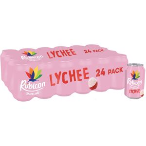 Rubicon 24 Pack Sparkling Lychee Flavoured Fizzy Drink with Real Fruit Juice, Ha Rubicon 24 Pack Sparkling Lychee Flavoured Fizzy Drink with Real Fruit Juice, Ha