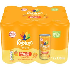 Rubicon Spring 12 Pack Orange Mango, Sparkling Spring Water with Real Fruit Juic Rubicon Spring 12 Pack Orange Mango, Sparkling Spring Water with Real Fruit Juic