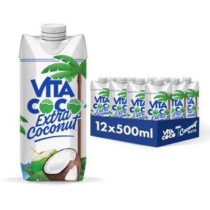 Vita Coco Extra Coconut Water 500 ml x 12, Pressed Coconut Water, Packed With El Vita Coco Extra Coconut Water 500 ml x 12, Pressed Coconut Water, Packed With El