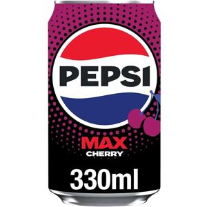 Pepsi Max Cherry No Sugar Cola Cans 24 x 330ml Pepsi Max Cherry No Sugar Cola Cans 24 x 330ml