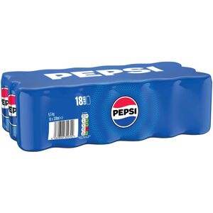 Pepsi Regular Cans, 18 x 330ml Pepsi Regular Cans, 18 x 330ml