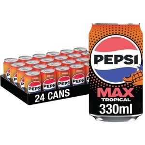 Pepsi Max Tropical Wholesale, 330ml Cans (Pack of 24) Pepsi Max Tropical Wholesale, 330ml Cans (Pack of 24)
