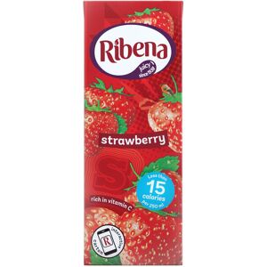 Ribena Strawberry Cartons - 24 Carton x 250ml - Made with Sweetener, No Added Su Ribena Strawberry Cartons - 24 Carton x 250ml - Made with Sweetener, No Added Su