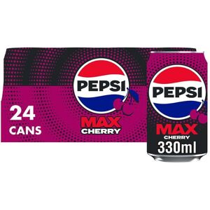 Pepsi Max Cherry No Sugar Cola Cans 24 x 330ml Pepsi Max Cherry No Sugar Cola Cans 24 x 330ml