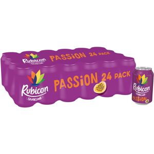 Rubicon 24 Pack Sparkling Passion Flavoured Fizzy Drink with Real Fruit Juice, H Rubicon 24 Pack Sparkling Passion Flavoured Fizzy Drink with Real Fruit Juice, H