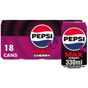 Pepsi Max Cherry, 330ml (Pack of 18) Pepsi Max Cherry, 330ml (Pack of 18)