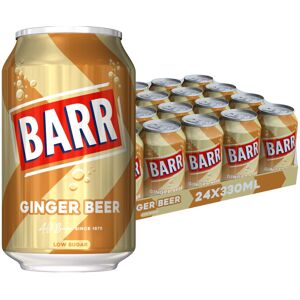 BARR 24 Pack Classic Ginger Beer, Low Sugar & Non-Alcoholic Fizzy Drink, Sparkli BARR 24 Pack Classic Ginger Beer, Low Sugar & Non-Alcoholic Fizzy Drink, Sparkli