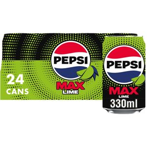Pepsi Max Lime No Sugar Cola Cans 24 x 330ml Pepsi Max Lime No Sugar Cola Cans 24 x 330ml