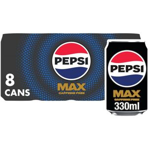 Pepsi Max No Caffeine & No Sugar Soft Drinks, 8 x 330ml Pepsi Max No Caffeine & No Sugar Soft Drinks, 8 x 330ml