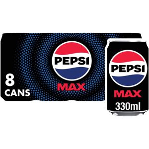Pepsi Max Cans, 8 x 330ml Pepsi Max Cans, 8 x 330ml