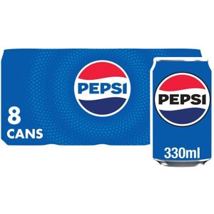 Pepsi Regular Cans, 8 x 330ml Pepsi Regular Cans, 8 x 330ml