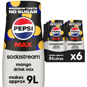 Sodastream Pepsi MAX Mango Fizzy Water Flavouring Syrup, Sugar Free Soda Syrup, Sodastream Pepsi MAX Mango Fizzy Water Flavouring Syrup, Sugar Free Soda Syrup,