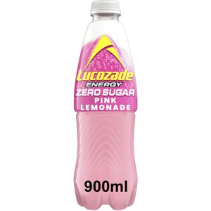 Lucozade Energy Zero Sugar Drink Pink Lemonade 900ml Lucozade Energy Zero Sugar Drink Pink Lemonade 900ml