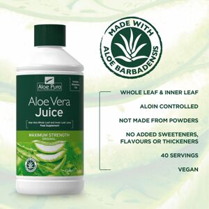 Aloe Pura Aloe Vera Maximum Strength Juice Natural Vegan Cruelty Free Aloe Pura Aloe Vera Maximum Strength Juice Natural Vegan Cruelty Free