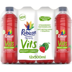 Rubicon Spring Vits Strawberry Watermelon Still Vitamin Water - 15 Rubicon Spring Vits Strawberry Watermelon Still Vitamin Water - 15