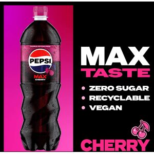 Pepsi Max Cherry No Sugar Cola Bottle 125L Pepsi Max Cherry No Sugar Cola Bottle 125L