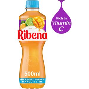Ribena Mango and Lime Juice Drink No Added Sugar 500ml Multipack of 1 Ribena Mango and Lime Juice Drink No Added Sugar 500ml Multipack of 1