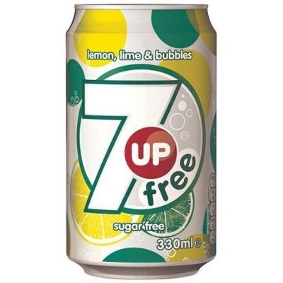 7UP - Free Lemon Lime - 330ml - Pack 24 - Soft Drink 7UP - Free Lemon Lime - 330ml - Pack 24 - Soft Drink