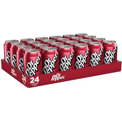 Unbranded Dr Pepper 330ml Cans (Pack 24) DD Unbranded Dr Pepper 330ml Cans (Pack 24) DD