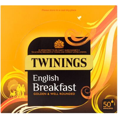 Twinings English Breakfast Tea Bags - 6x50 Twinings English Breakfast Tea Bags - 6x50