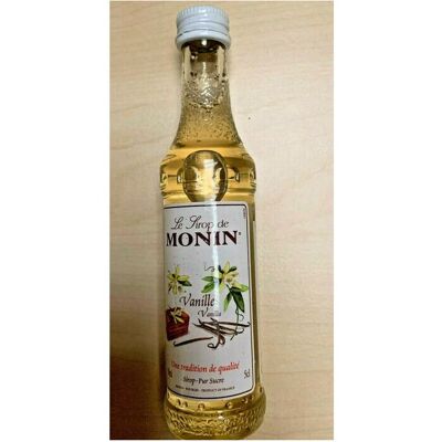 Monin Vanilla syrup Single 1 X 5cl/ 50ml tester small bottle For Coffee Monin Vanilla syrup Single 1 X 5cl/ 50ml tester small bottle For Coffee