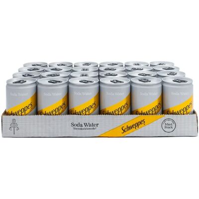 Schweppes Soda Water 150ml – Refreshing Pure Sparkle, 24 Units Schweppes Soda Water 150ml – Refreshing Pure Sparkle, 24 Units
