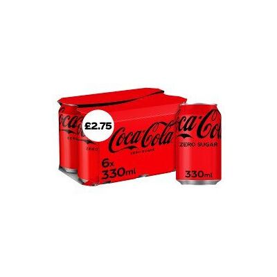 Coca Cola Coca-Cola Zero Sugar 330ml (Pack of 24) Coca Cola Coca-Cola Zero Sugar 330ml (Pack of 24)