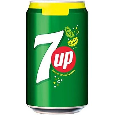 (24 Pack) 7Up Regular Cans - 330ml (24 Pack) 7Up Regular Cans - 330ml
