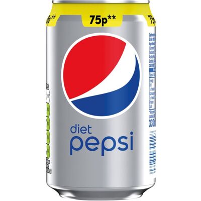 Pepsi Diet Cola Can 330ml (Pack of 24) Pepsi Diet Cola Can 330ml (Pack of 24)