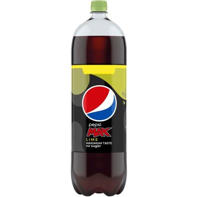 Pepsi Max Lime No Sugar Cola Bottle 2L (Pack of 6) Pepsi Max Lime No Sugar Cola Bottle 2L (Pack of 6)