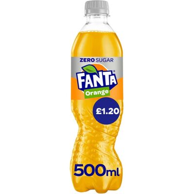 Fanta Orange Zero 500ml (Pack of 12) Fanta Orange Zero 500ml (Pack of 12)