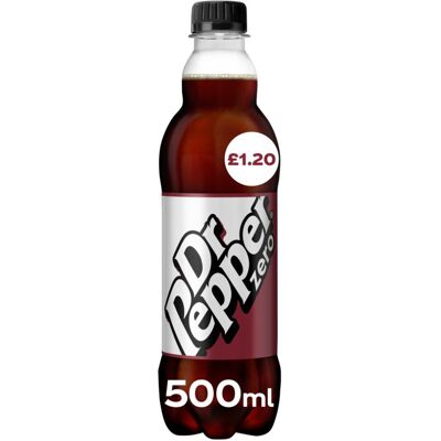 Dr Pepper Zero - 500ml (Pack of 12) Dr Pepper Zero - 500ml (Pack of 12)