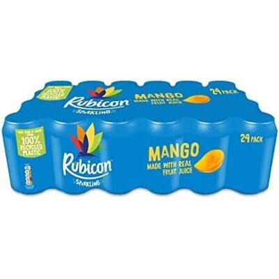 Rubicon Mango Sparkling Drink with Real Fruit Juice - Vegan, Allergen Free, 100% Rubicon Mango Sparkling Drink with Real Fruit Juice - Vegan, Allergen Free, 100%