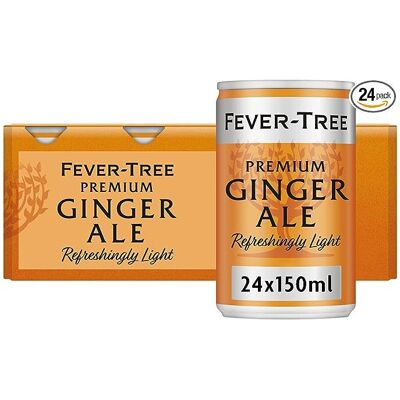 Fever-Tree Refreshingly Light Ginger Ale 150ml (Pack of 24) Fever-Tree Refreshingly Light Ginger Ale 150ml (Pack of 24)
