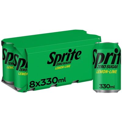 KidzBuzz Sprite Zero Cans 8 x 330 ML KidzBuzz Sprite Zero Cans 8 x 330 ML