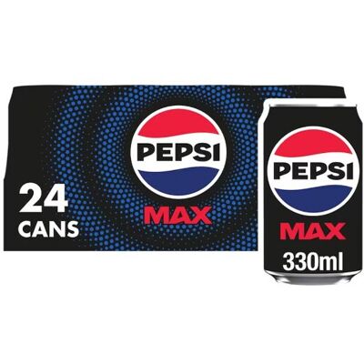 Pepsi Max Cans 24x 330ml Pepsi Max Cans 24x 330ml