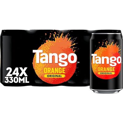 Tango Orange Fizzy Soft Drink 330ml - Pack of 24 (UK) Tango Orange Fizzy Soft Drink 330ml - Pack of 24 (UK)