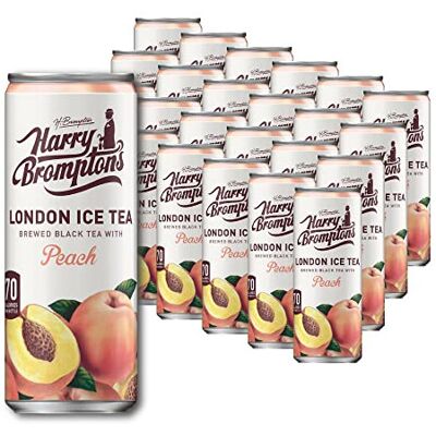 Harry Brompton's London Ice Tea Made with Real Black Tea and Peach Juice, 330 ml Harry Brompton's London Ice Tea Made with Real Black Tea and Peach Juice, 330 ml