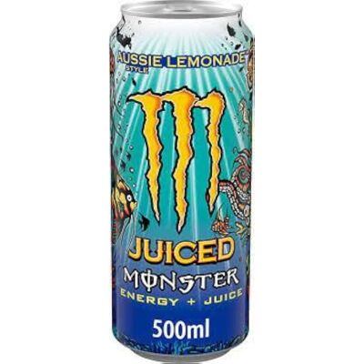 Monster Cable Juiced Aussie Lemonade Energy Drink 12 X 500ml Monster Cable Juiced Aussie Lemonade Energy Drink 12 X 500ml
