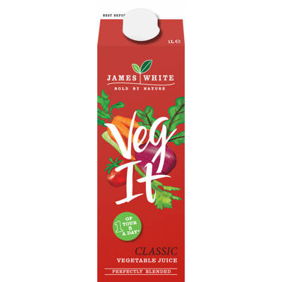 JAMES WHITE Veg It Classic Vegetable Juice 1L (Pack of 8) JAMES WHITE Veg It Classic Vegetable Juice 1L (Pack of 8)