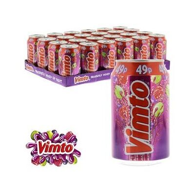 Vimto Fizzy Drinks 24 x 330ml Cans Vimto Fizzy Drinks 24 x 330ml Cans