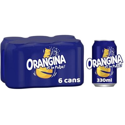 Orangina - Sparkling Fruit Drink - 330ml - 6-pack - Drink Orangina - Sparkling Fruit Drink - 330ml - 6-pack - Drink