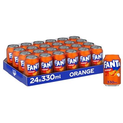 Unbranded Fanta Orange 24 x 330ml Cans Unbranded Fanta Orange 24 x 330ml Cans