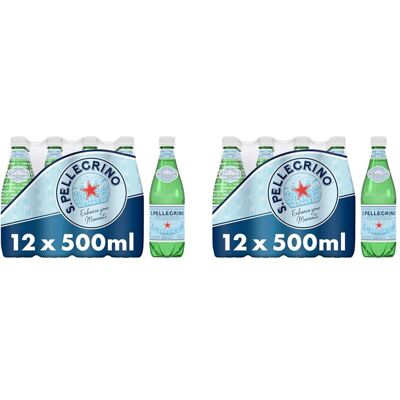 San Pellegrino Sparkling Natural Mineral Water 12x500ml (Pack of 2) San Pellegrino Sparkling Natural Mineral Water 12x500ml (Pack of 2)