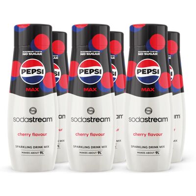 SodaStream Pepsi Max Cherry, Soda Mix for Carbonated Low Calorie Cherry Cola Fla SodaStream Pepsi Max Cherry, Soda Mix for Carbonated Low Calorie Cherry Cola Fla