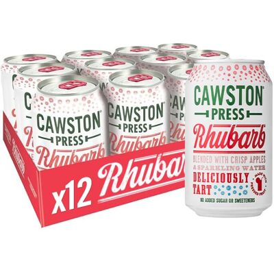 Cawston Press Sparkling Rhubarb Fizzy Drink Blended With Sparkling Water and Pre Cawston Press Sparkling Rhubarb Fizzy Drink Blended With Sparkling Water and Pre