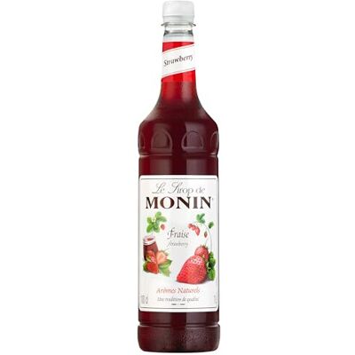 MONIN Premium Strawberry Syrup 1L for Cocktails and Mocktails. Vegan-Friendly, A MONIN Premium Strawberry Syrup 1L for Cocktails and Mocktails. Vegan-Friendly, A