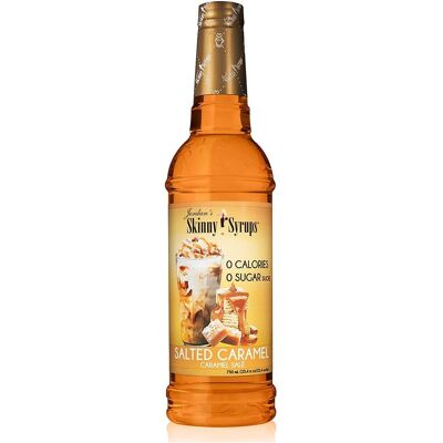 Jordan's Skinny Syrups Jordan's Skinny Mixes Salted Caramel Zero Sugar Flavouring Syrup for Coffee, T Jordan's Skinny Syrups Jordan's Skinny Mixes Salted Caramel Zero Sugar Flavouring Syrup for Coffee, T